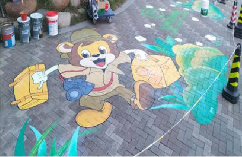 十堰夏季画地面彩绘会遇到的问题