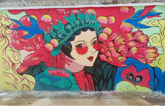 十堰墙体彩绘-网红墙