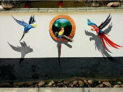 十堰视觉错位-3D墙绘设计