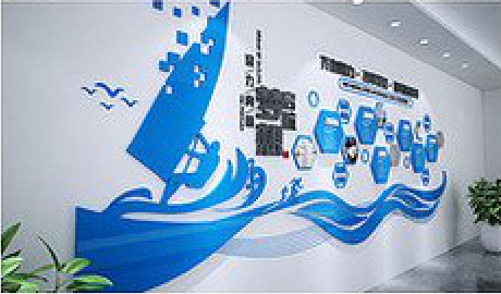 十堰海浪主题文化墙如何设计？