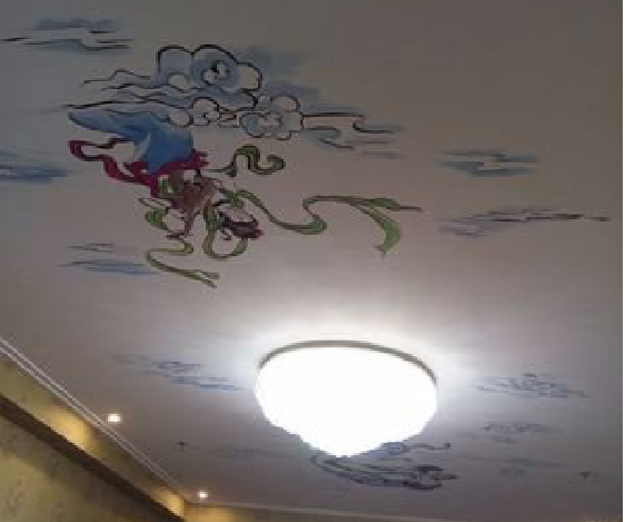 十堰如何快速绘制天花板上的手绘墙？